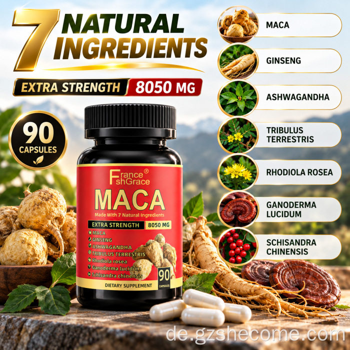 Bio-Shecome-Maca-Ergänzungspillen zur Penisvergrößerung